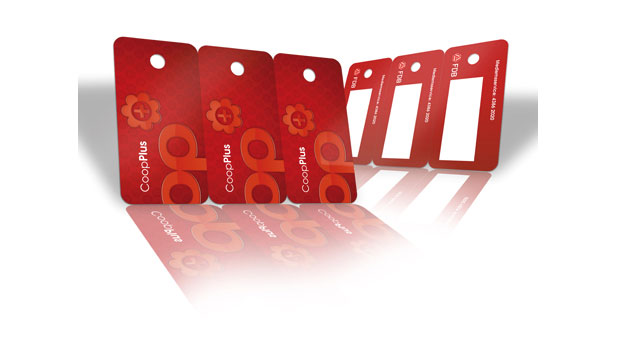 Carte plastique sécable / Carte plastique tri-carte perforée pour porte-clé