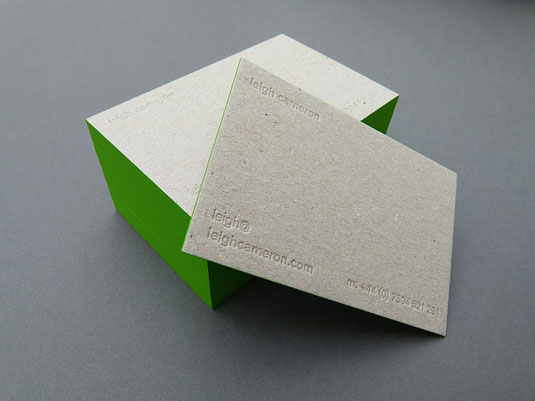 letterpress-recyclé et tranche verte