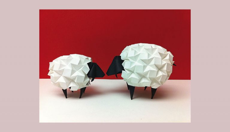 Pliage origami effet pop-up